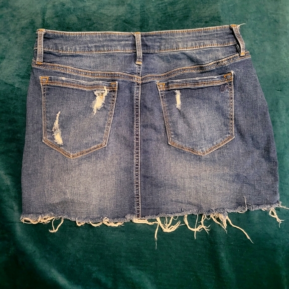 American Rag Ripped Denim Skirt - Picture 2 of 5